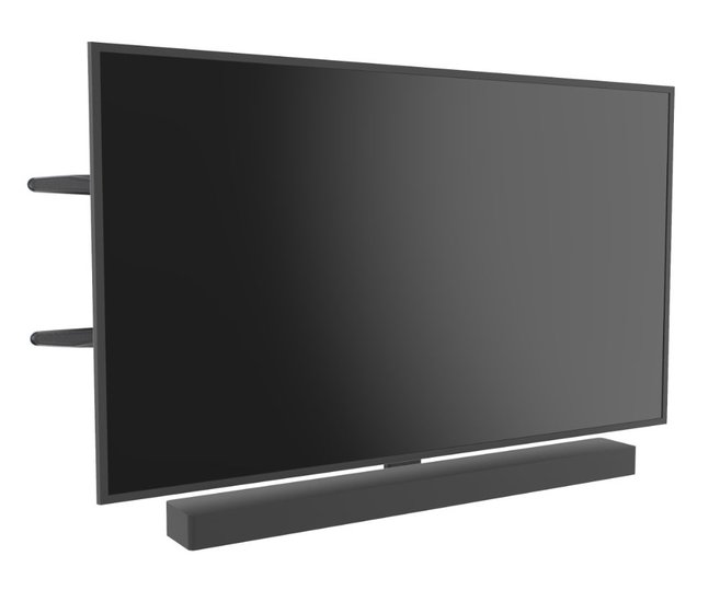 Draaibare muursteun met universeel soundbar frame