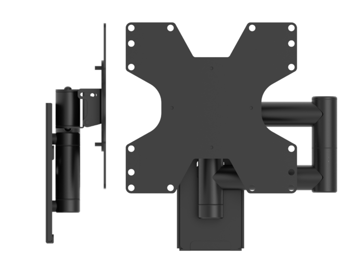 Cavus WMV2050 zwarte muursteun voor 26 - 37 inch TV ingeklapt