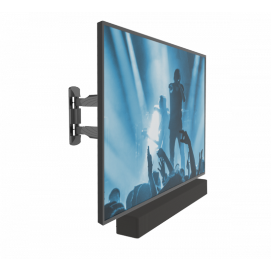 Cavus draaibare muursteun voor 32 - 55 Inch TV en universele soundbar (keyhole / schroefdraad) half uitstaand