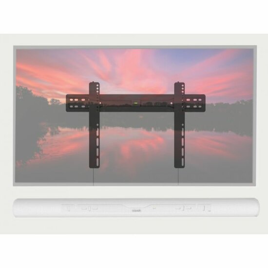 CC-WMF204-CMSARCW vaste muursteun voor 37 - 70 Inch TV en witte Sonos Arc