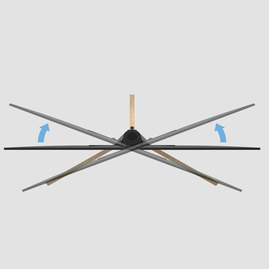 Cavus TV vloerstandaard TRIANGLE eiken 120cm - draaibaar