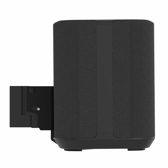 Cavus zwarte muursteun voor Denon Home 350 speaker zijkant