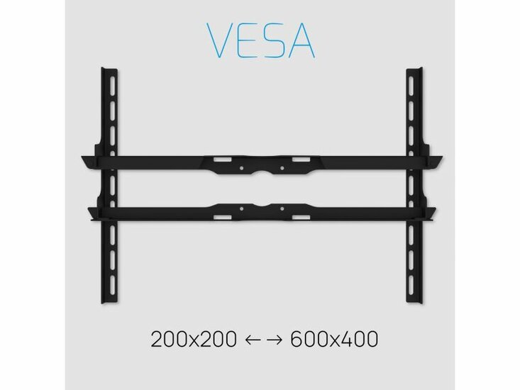 Cavus vloerstandaard SQUARE 100 cm RVS met versstelbare 600 x 400 plaat