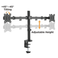 monitor beugel voor twee 17 t/m 32 Inch schermen tot 8 kg - verstelmogelijkheden