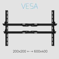 Cavus vloerstandaard MOUNT 100 cm RVS 600 x 400 Adapter